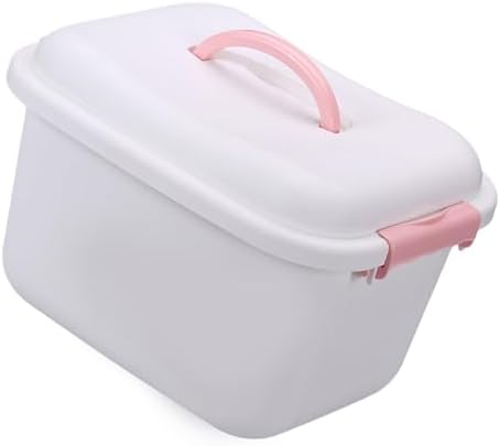 Alipis 1pc Plastic Medicine Cabinet Organizer Case Portable Storage Box