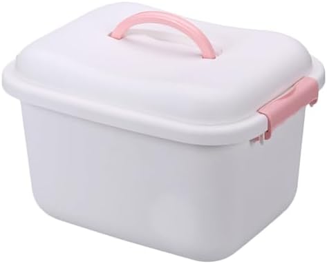 Alipis 1pc Plastic Medicine Cabinet Organizer Case Portable Storage Box