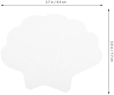 STOBAZA 12pcs Shell Shaped Bathtub Stickers Non-Slip Adhesive Decals