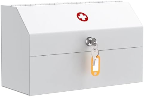 Uniclife Wall Medicine Cabinet with Key Lock 1