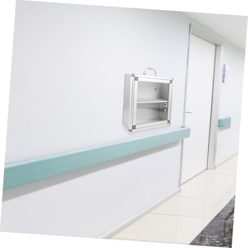 Wall Mounted Medicine Cabinet with Transparent Panel