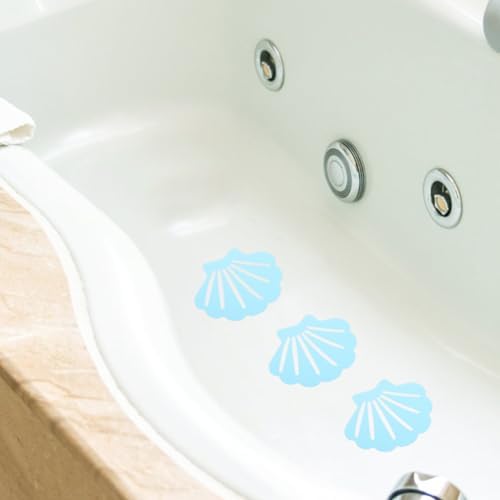 ABOOFAN 12pcs Shell-Shaped Non-Slip Bath Stickers