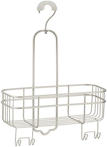 InterDesign Hanging Shower Caddy with Swivel Hook and Storage Basket