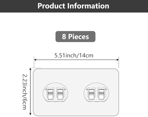 Spiglamm 8 Pack Shower Caddy Hooks Replacement