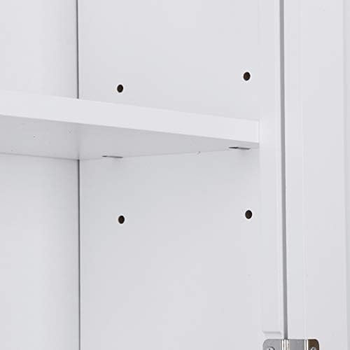 Saicool Wooden Medicine Cabinet with 2-Doors and 1-Shelf