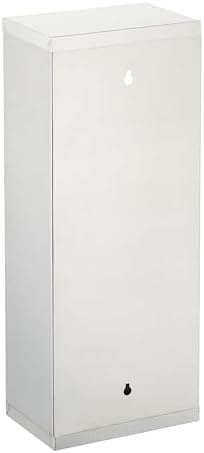 Relaxdays Medicine Cabinet - 3 Compartments Lockable Stainless Steel