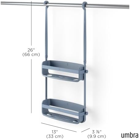Umbra Flex Shower Caddy Slate Blue 1