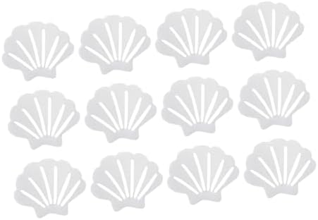 LIFKOME 12pcs Shell Shape Nonslip Bathroom Stickers