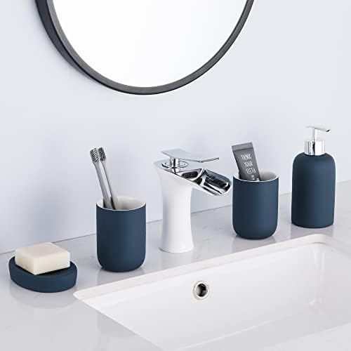 Hoomtaook 4-Piece Ceramic Bathroom Accessory Set 1