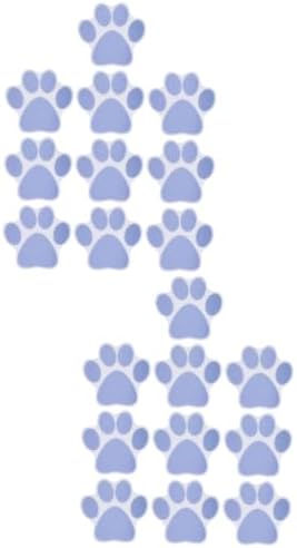 ABOOFAN 20 Pcs Dog Paw Print Non-Slip Stickers 1