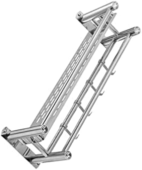 Stainless Steel Bathroom Shelf With Towel Bar Holder