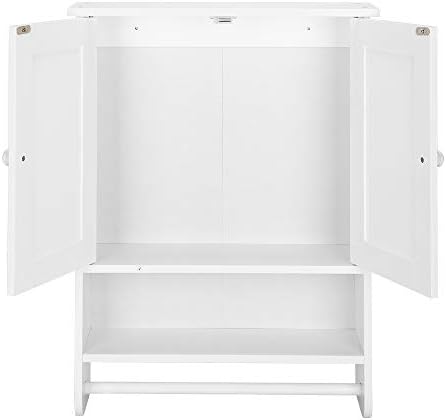 Pinikuyiro Bathroom Cabinet with 2 Doors and Adjustable Shelf