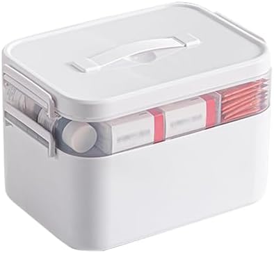 Wynfelo Medicine Organizer with Handle and 3 Tiers