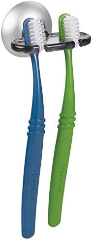 InterDesign iDesign Ultra Power Lock Suction Toothbrush Holder Gray