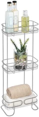 InterDesign iDesign Neo Bathroom Standing Shelves Silver