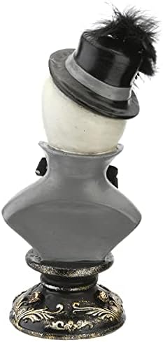 Male Skeleton Bust Halloween Decor 10 Inches