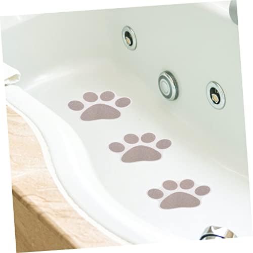 Non-Slip Bathtub Stickers with Paw Design 10pcs