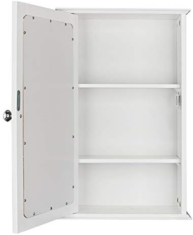 Shyneer Single Door Mirror Bathroom Cabinet
