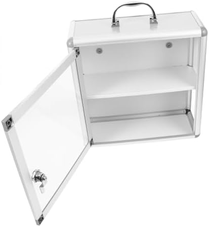 Alipis Wall Mount Medicine Cabinet with Double Compartment