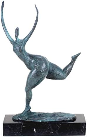Modern Art Figure - Abstract Bronze Running Woman Sculpture