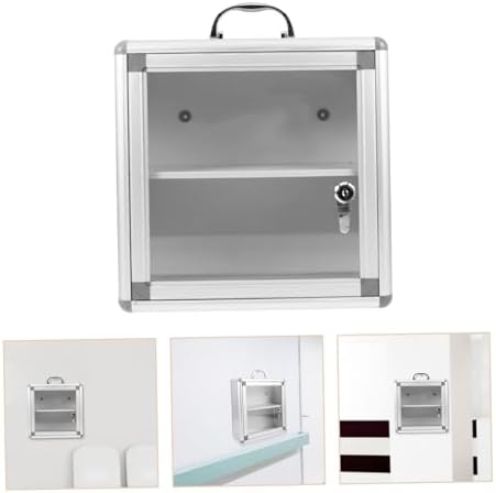 Wall Mounted Medicine Cabinet with Transparent Door for Easy Access