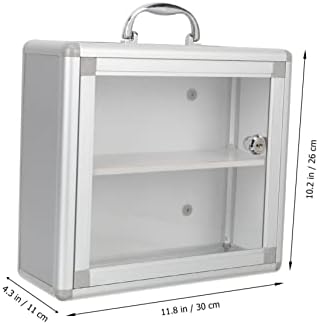 SOESFOUFU Portable Medicine Cabinet Locking Storage Box