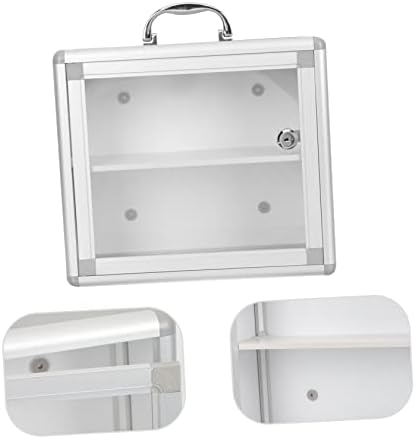 SOESFOUFU Portable Medicine Cabinet Locking Storage Box