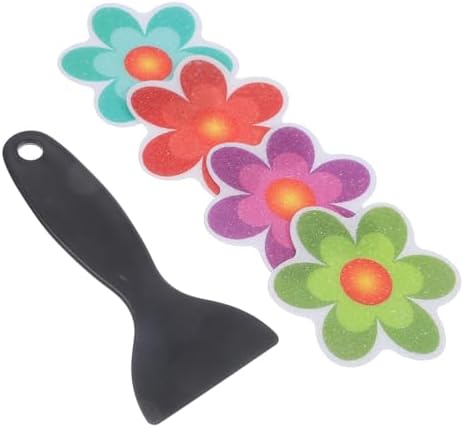 ABOOFAN 4Pcs Non Slip Bathtub Stickers with Flower Design