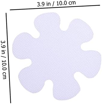 BUGUUYO 20Pcs Flower Shaped Non-Slip Bath Stickers