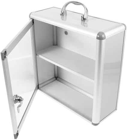 Wakauto Wall Mounted Medicine Cabinet with Transparent Door