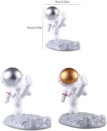 Nudsfuii Astronaut Cell Phone Stand Resin Statue