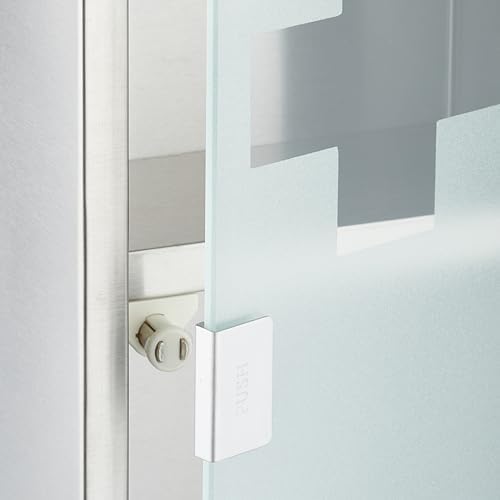 Relaxdays Medicine Cabinet - 3 Compartments Lockable Stainless Steel