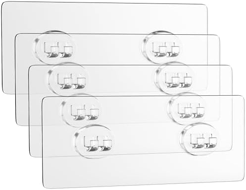 MAXIFFE 4 PCS Adhesive Shower Caddy Replacements
