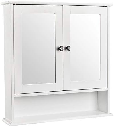 Kcelarec Wall Mounted Medicine Cabinet with Mirror 1