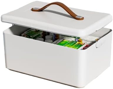 JWShang Medicine Cabinet with Leather Handle