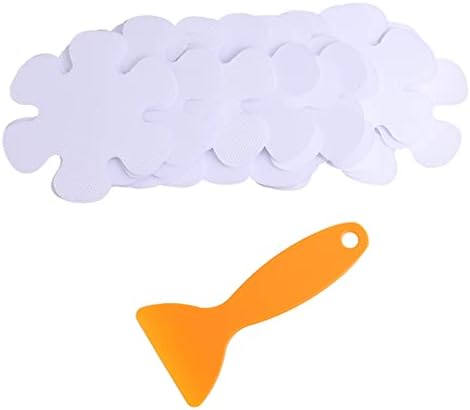 BUGUUYO 20Pcs Flower Shaped Non-Slip Bath Stickers