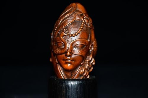 LimpaC Boxwood Lou Lan Woman Statues Handmade Figurine Decor