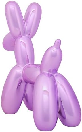 National Tree Company Halloween Balloon Dog Figurine Purple 11 Inch