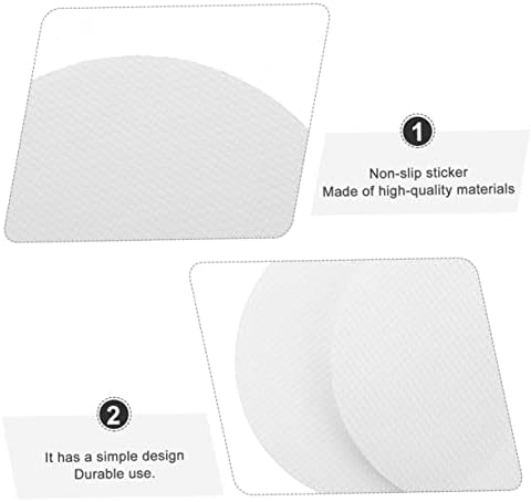 VOSAREA 20Pcs Round Transparent Safety Stickers for Bathrooms Stairs Pools