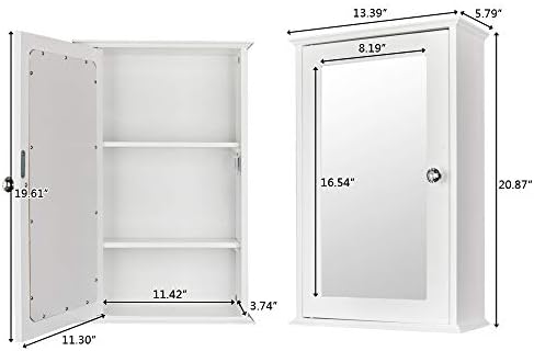 MTFY Wall Mounted Medicine Cabinet with Storage