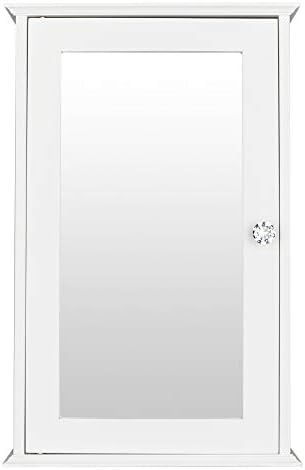 Rpuzonier Wall Mounted Cabinet with Mirror and Adjustable Shelves