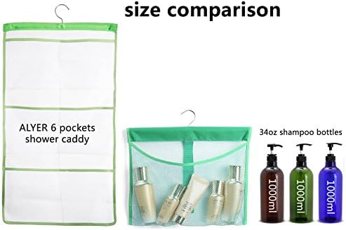 ALYER Hanging Mesh Shower Caddy for Shampoo Conditioner Bath Toys Toiletries