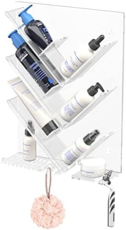 AITEE Clear Acrylic Shower Caddy Organizer Shelf