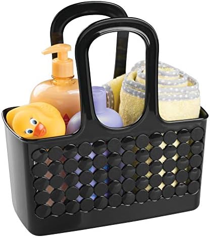 iDesign Portable Plastic Shower Tote Caddy - Black