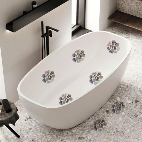 Cabilock 8pcs Anti-Slip Bath Tub Stickers with Scraper