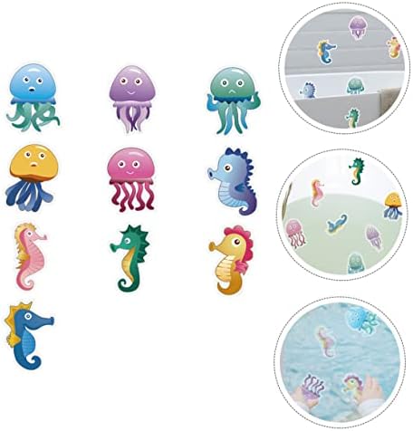 Ciieeo 10pcs Cartoon Non-Skid Bathtub Stickers 1