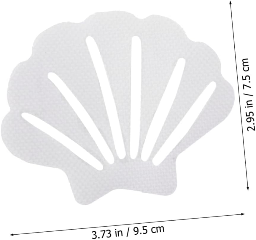 LIFKOME 12pcs Shell Shape Nonslip Bathroom Stickers