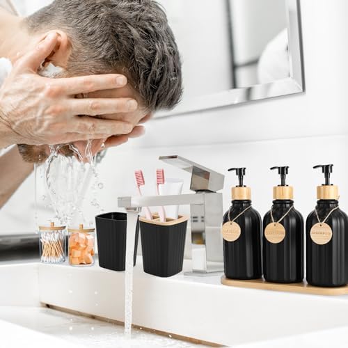 XLHOMO Black Bathroom Accessory Set 17PCS