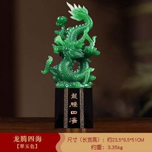 Creative Chinese Dragon Statue for Feng Shui Wealth and Prosperity