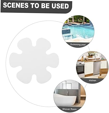 PRETYZOOM 1 Set Flower Shaped Non-Slip Bathtub Floor Stickers